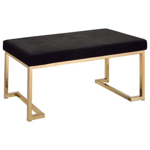 The Artistry Behind the Benzara BM158793 Fabric Bench in Gold and Black